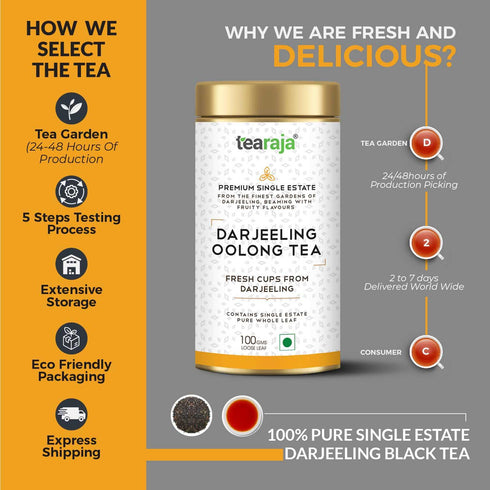 Tea Raja - Darjeeling Oolong Tea 100 Gms